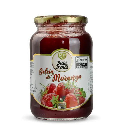 geleia de morango doces duas irmãs